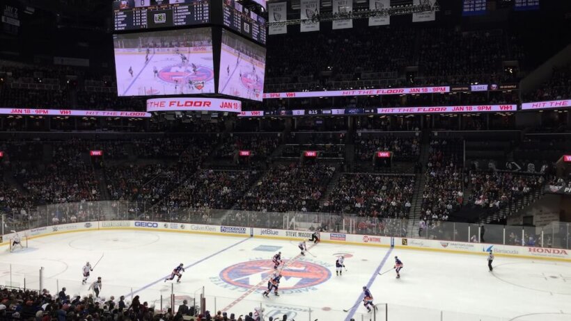New York Islanders home game at Barclays Center.