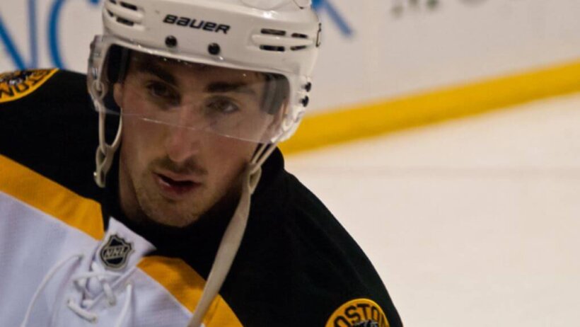 A closeup of Boston's Brad Marchand.