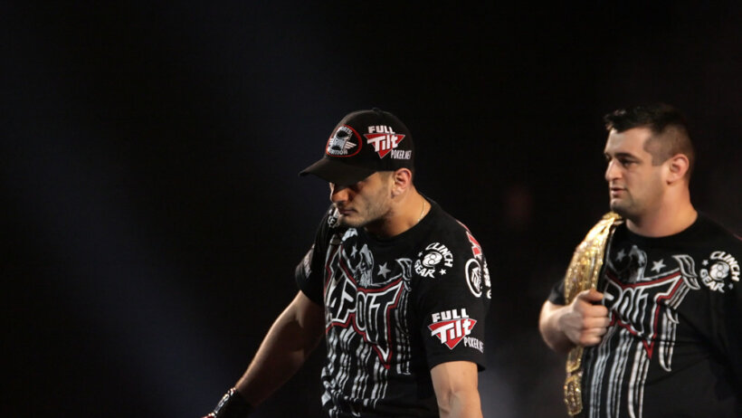 17 April 2010: Gegard Mousasil enters the ring for his Strikeforce Nashville fight