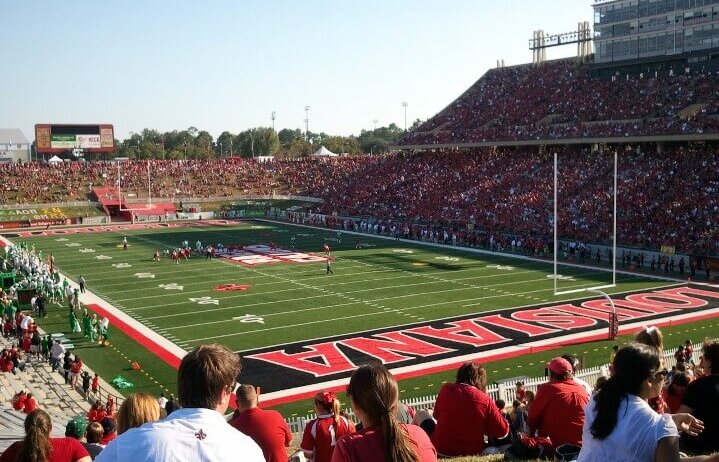 Cajun Field on gameday