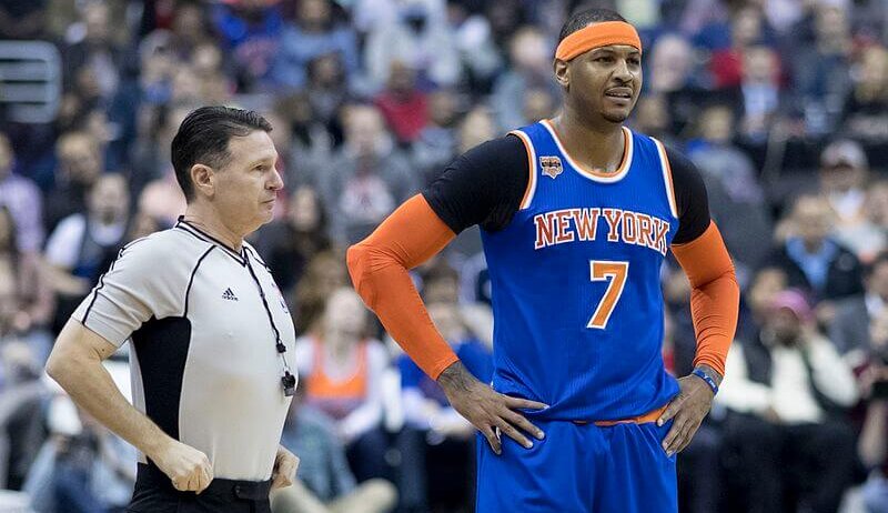 Carmelo Anthony with the NY Knicks