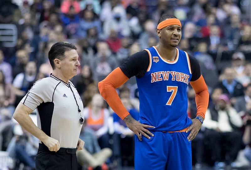 Carmelo Anthony with the NY Knicks