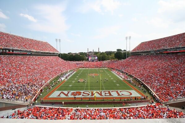 Memorial Stadium, home of the Clemson Tigers