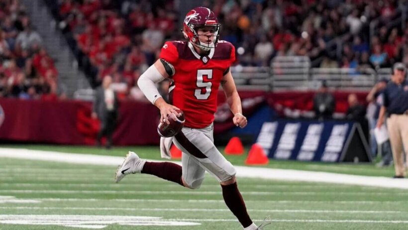 San Antonio Commanders QB Logan Woodside rolling out