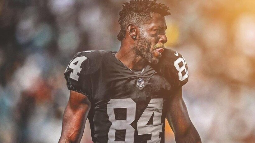 Antonio Brown in an Oakland Raiders uniform