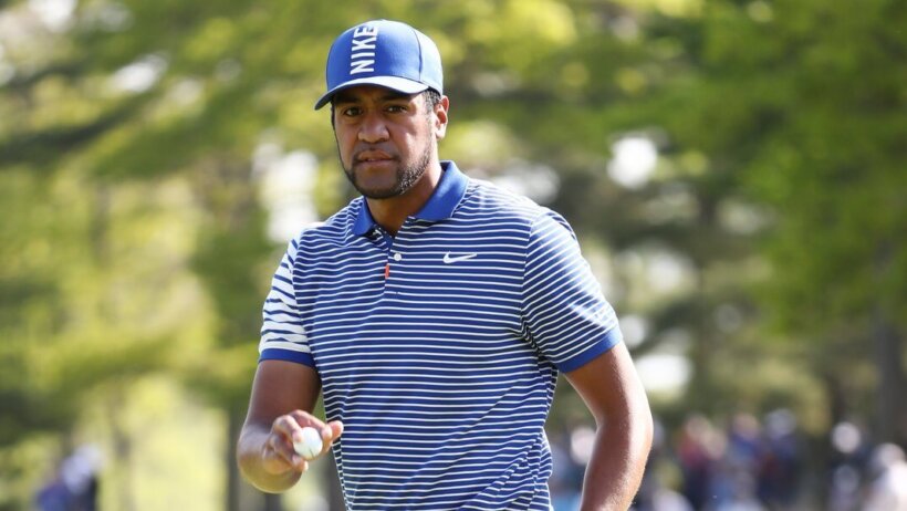 Tony Finau at PGA Tour Charles Schwab Challenge