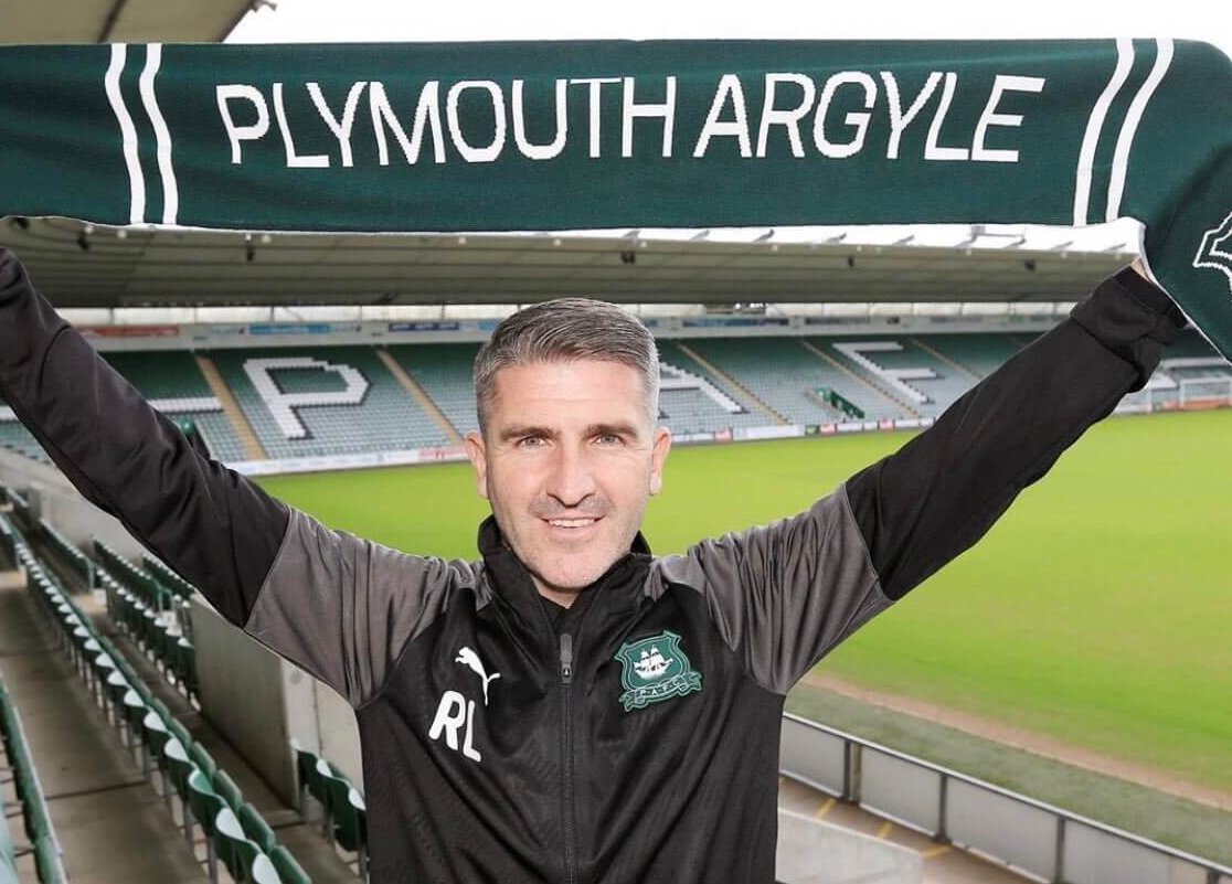 Ryan Lowe Plymouth Argyel coach