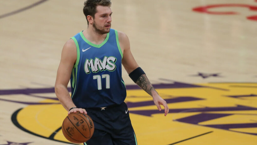 Luka Doncic on court
