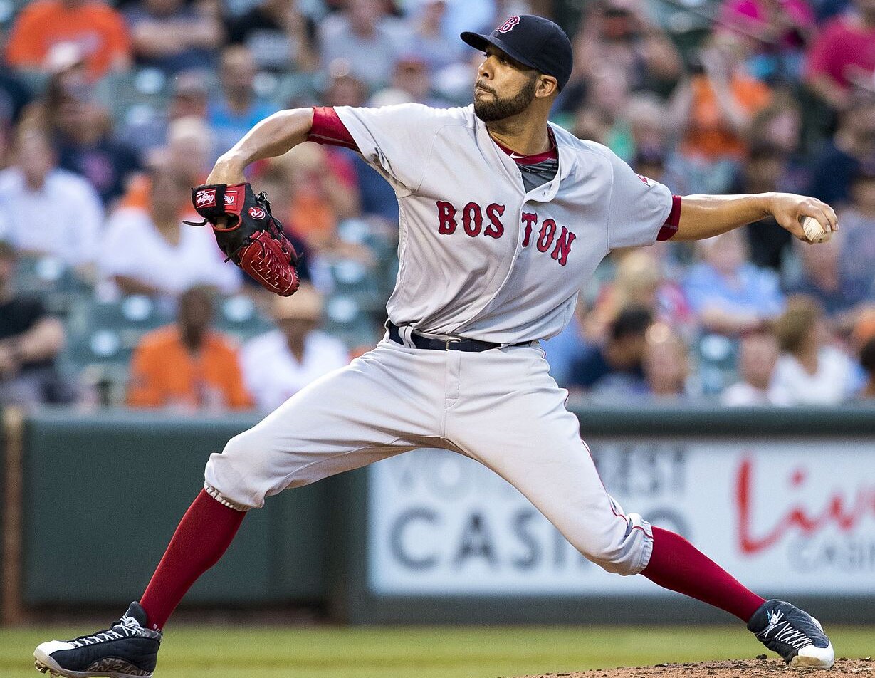 David Price delivers a pitch.