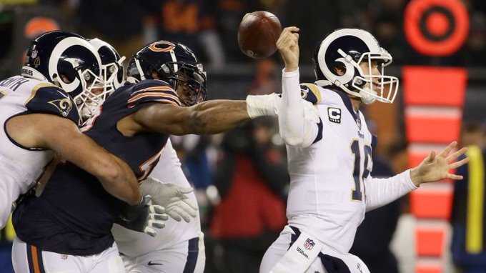 Jared Goff fumbles
