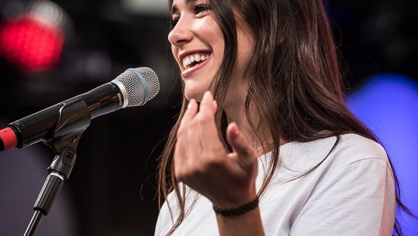 Close-up of Dua Lipa