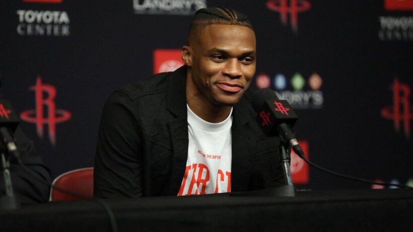 Russell Westbrook press conference as a Houston Rocket