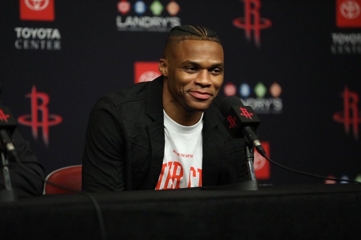 Russell Westbrook press conference as a Houston Rocket