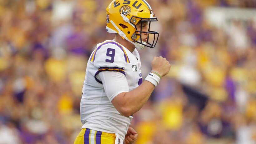Joe Burrow with LSU