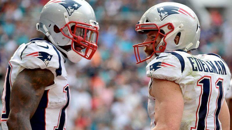 Josh Gordon and Julian Edelman hyped up
