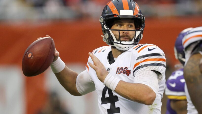 Chase Daniel in the Bears throwback jerseys