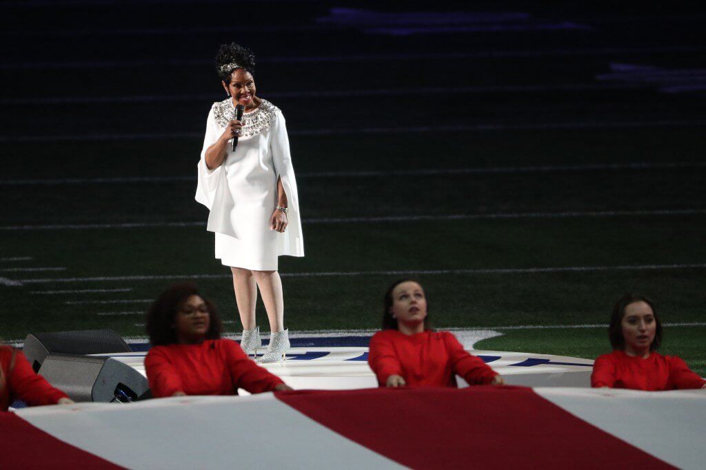 Glady Knight at Super Bowl 53