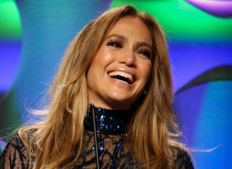 Jennifer Lopez smiling