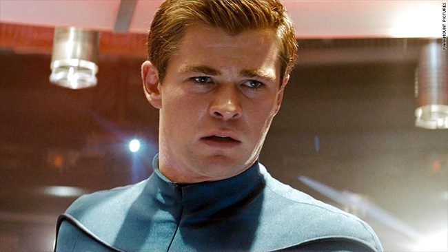 Chris Hemsworth as Captain George Kirk in Star Trek
