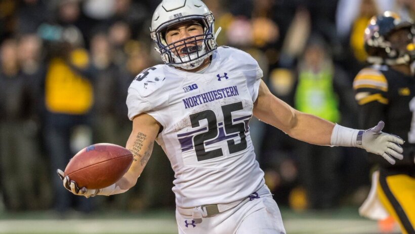 Northwestern running back Isaiah Bowser