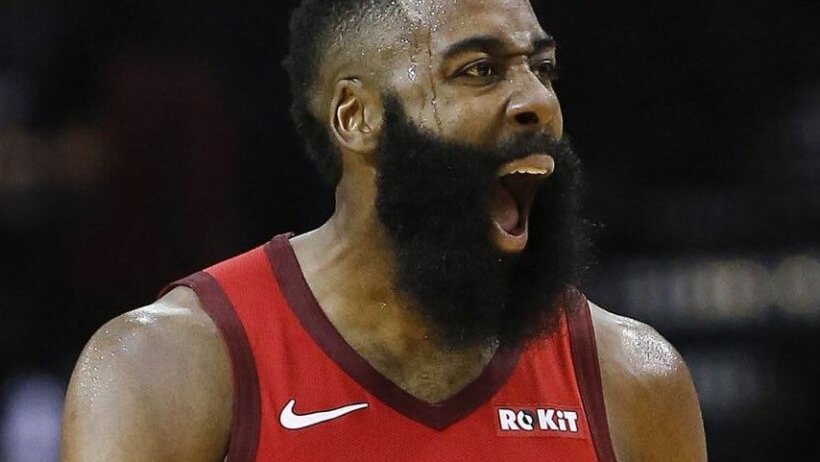 James Harden screaming