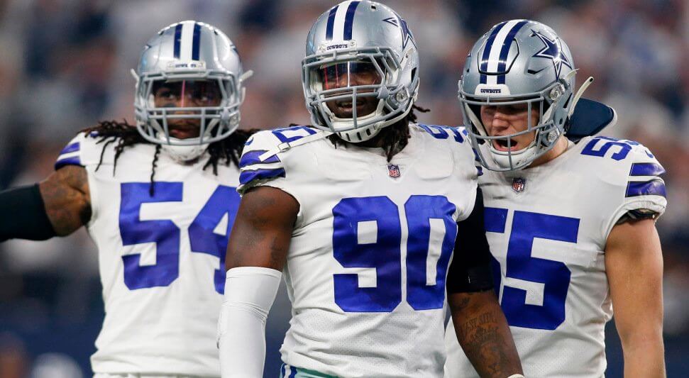 Jaylen Smith, Demarcus Lawrence and Leighton Vander Esch