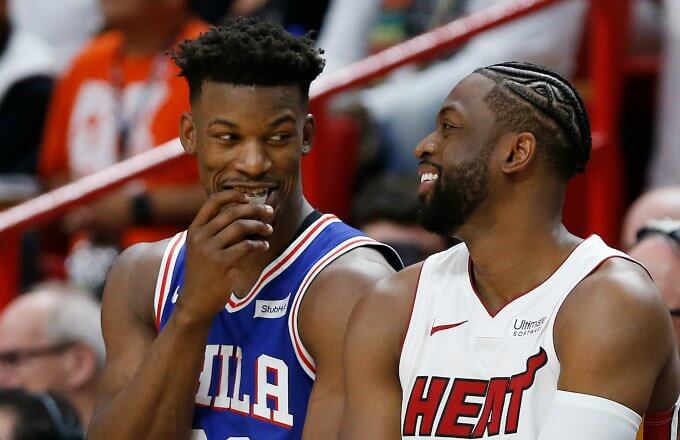 Jimmy Butler and Dwyane Wade