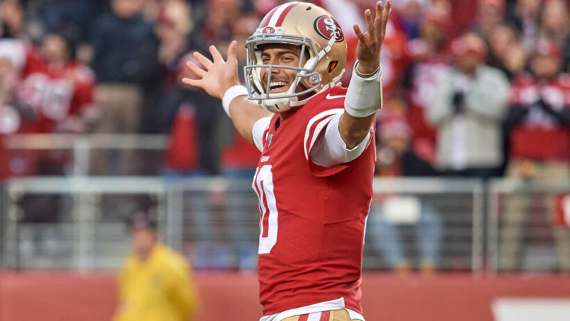Jimmy Garoppolo of the San Francisco 49ers