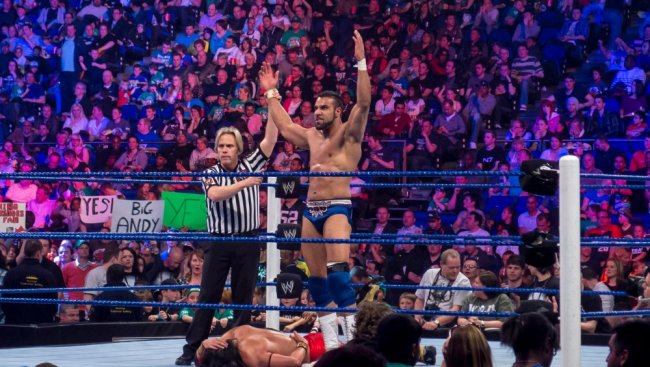 Jinder Mahal at Superstars taping in London
