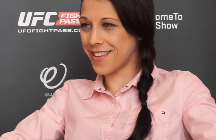 Joanna Jedrzejczyk during an interview