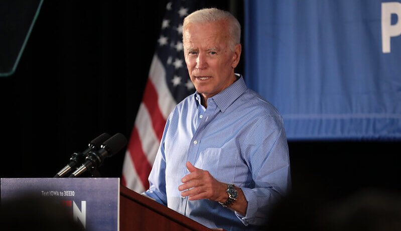 Joe Biden giving a speech