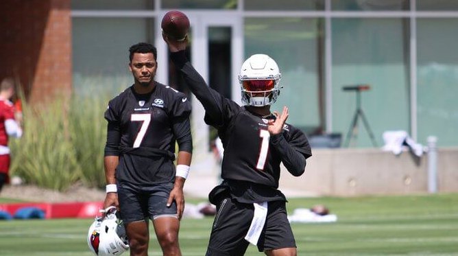 Kyler Murray Cardinals practicing