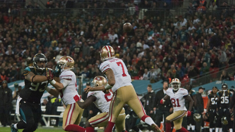 Kaepernick with the 49ers