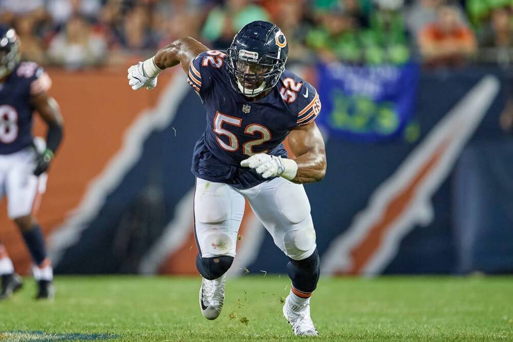 Khalil Mack rushing off the edge