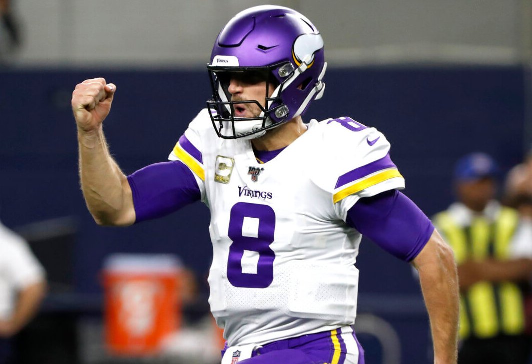 Kirk Cousins fist pump reaction