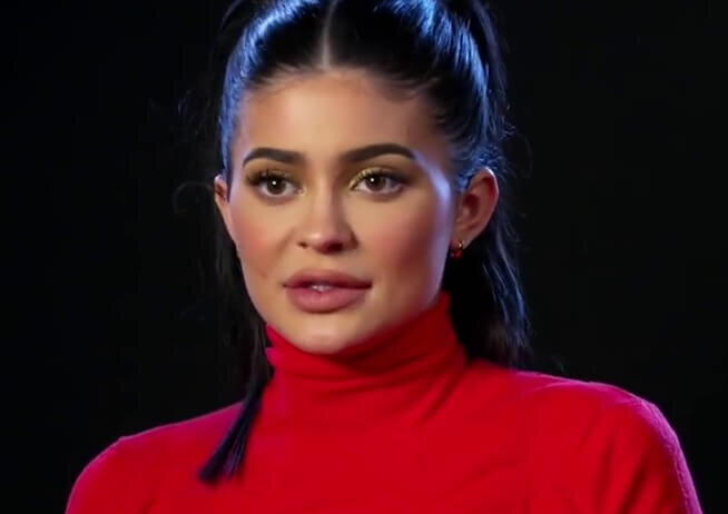Close-up of Kylie Jenner.