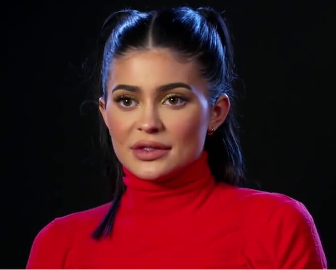 Close-up of Kylie Jenner.