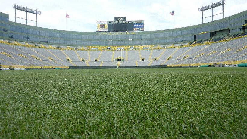 A view of Lambeau Field