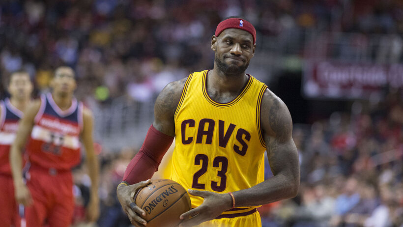 LeBron on the fast break