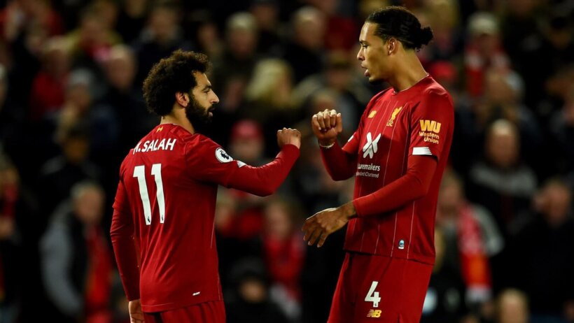 Mohamed Salah (left) and Virgil Van Dijk hope Liverpool can repeat the Champions League triumph of 2018-19.