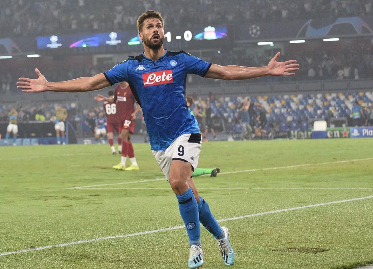 Fernando Llorente has been on target for Napoli in the UCL