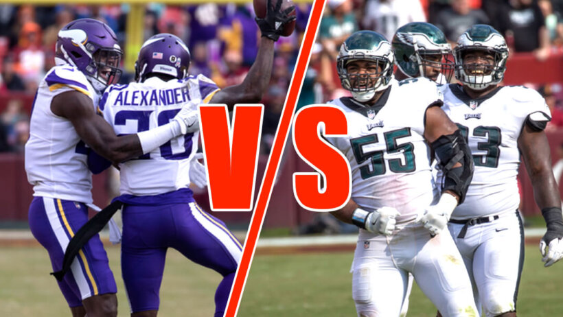 Vikings defense vs Eagles defense