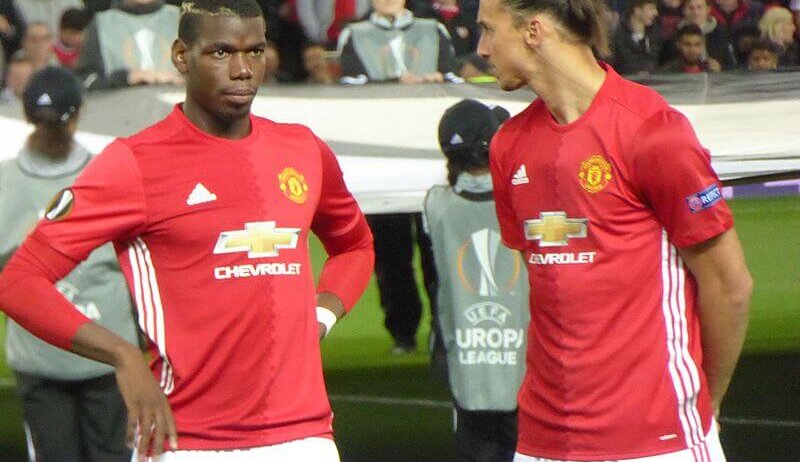 Manchester United’s Paul Pogba and Zlatan Ibrahimovic