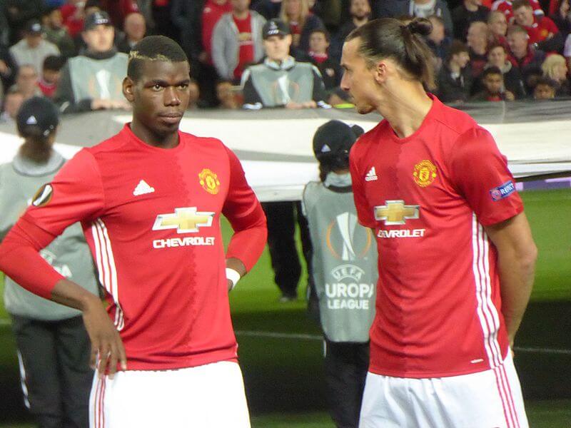 Manchester United’s Paul Pogba and Zlatan Ibrahimovic