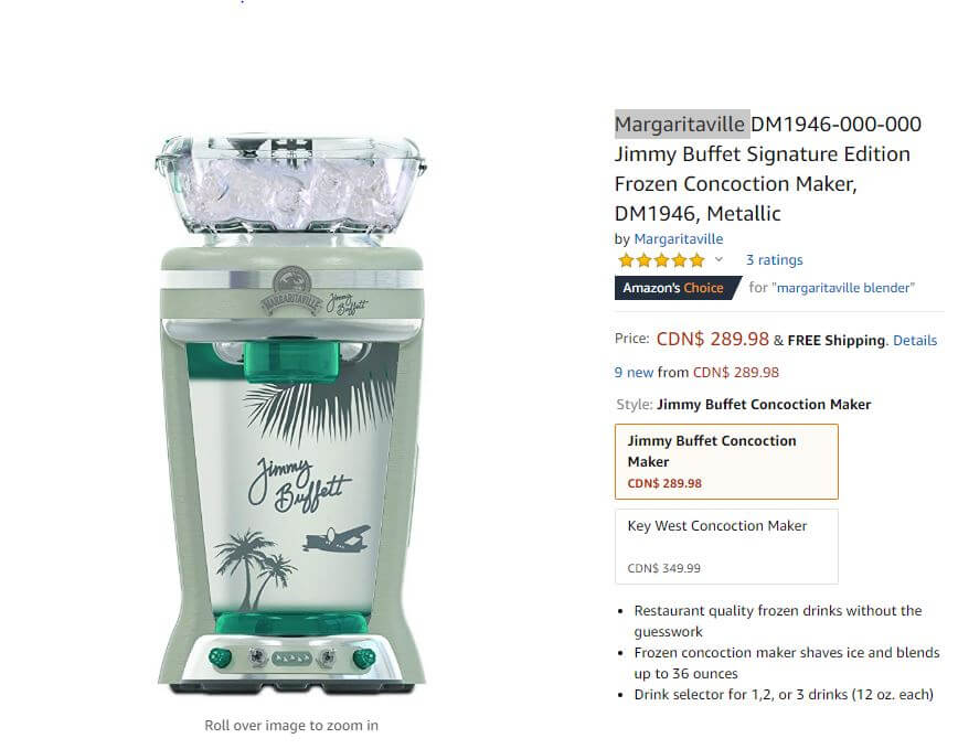 Margarita maker