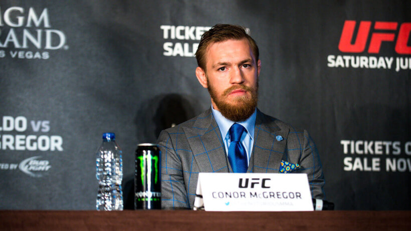 Conor McGregor at a UFC press conference