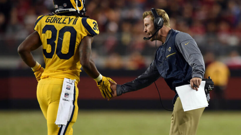 Todd Gurley Sean McVay LA Rams