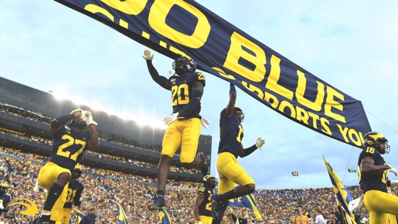 The Michigan Wolverines at the Big House