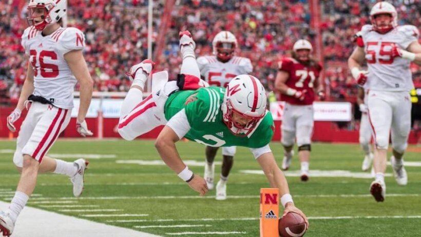 Nebraska QB Adrian Martinez.