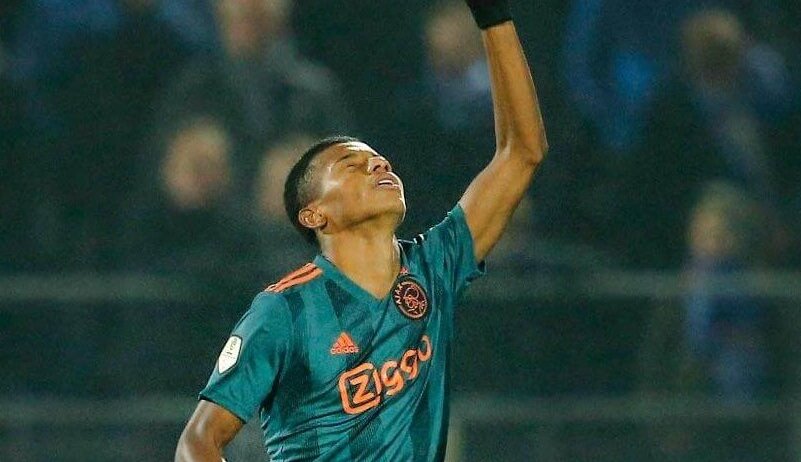 David Neres celebrates another goal for Ajax Amsterdam